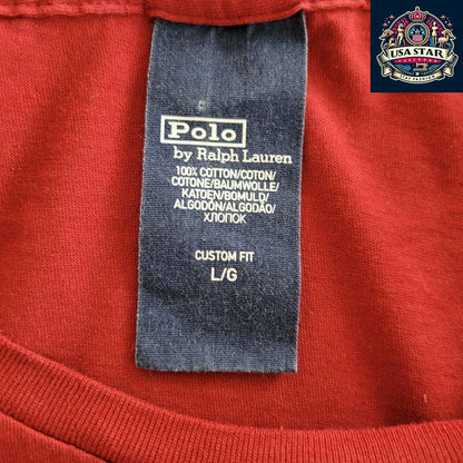 Men's Polo Ralph Lauren T-Shirt, Large, Classic Vintage Style, Breathable Cotton, Iconic Logo - USASTARFASHION