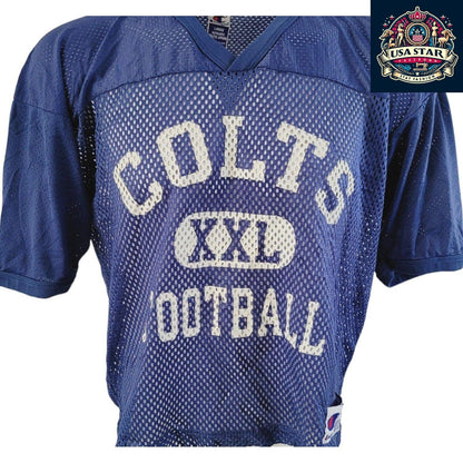 NFL Indianapolis Colts Champions Large Blue Shirt with Iconic Logo - Comfortable Fan Apparel - USASTARFASHION