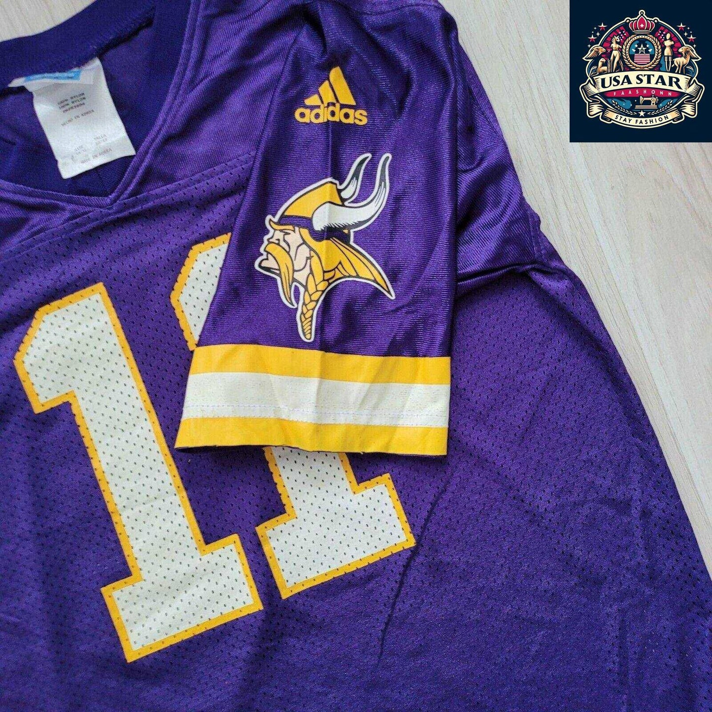 Adidas Vikings Jersey #11 Culpepper Youth NFL Jersey M 10-12 - Stylish, Durable & Comfortable - USASTARFASHION