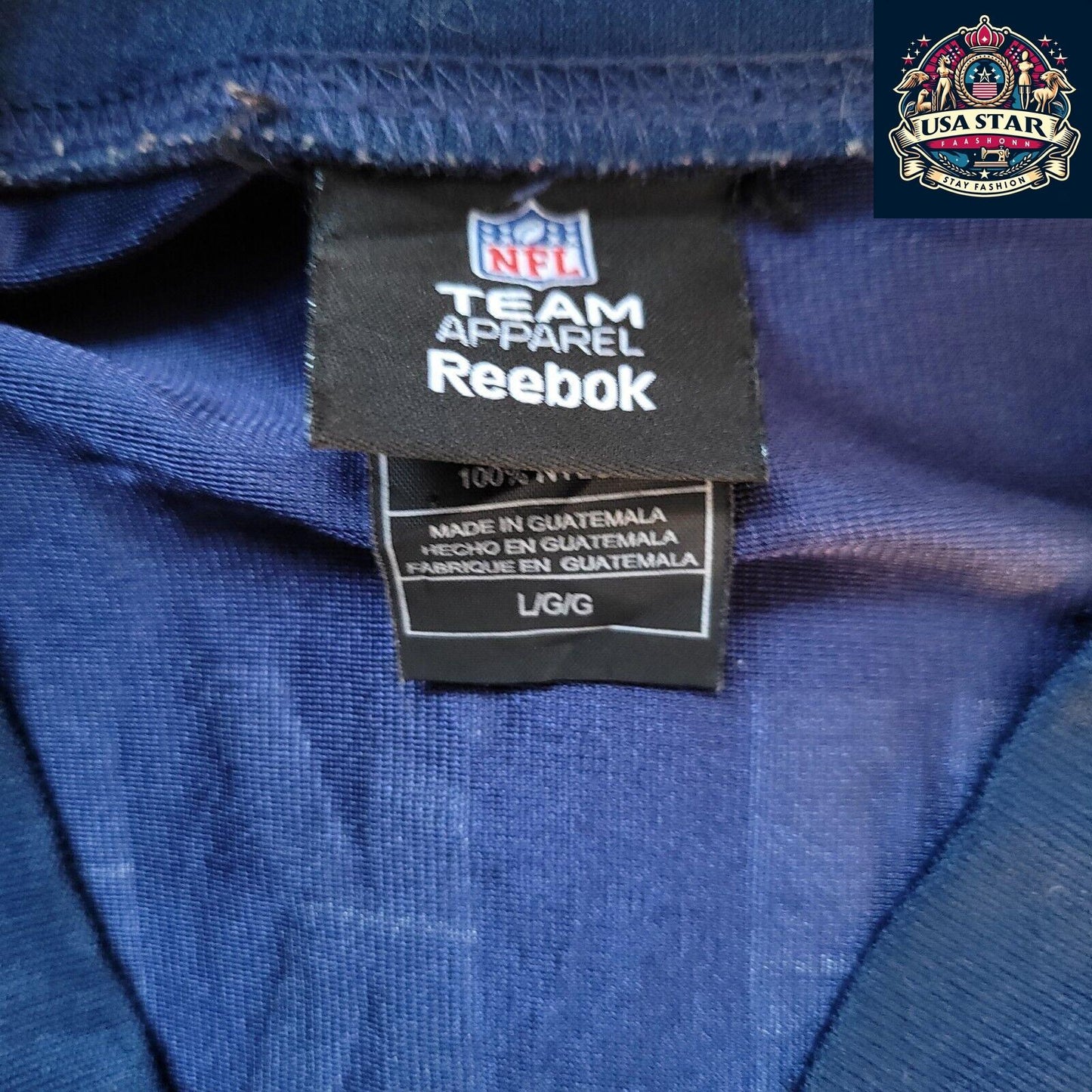 Vintage NFL Shirt - Patriots Welker #83 Reebok Team Apparel Size L, Comfortable Fit, Iconic Design - USASTARFASHION