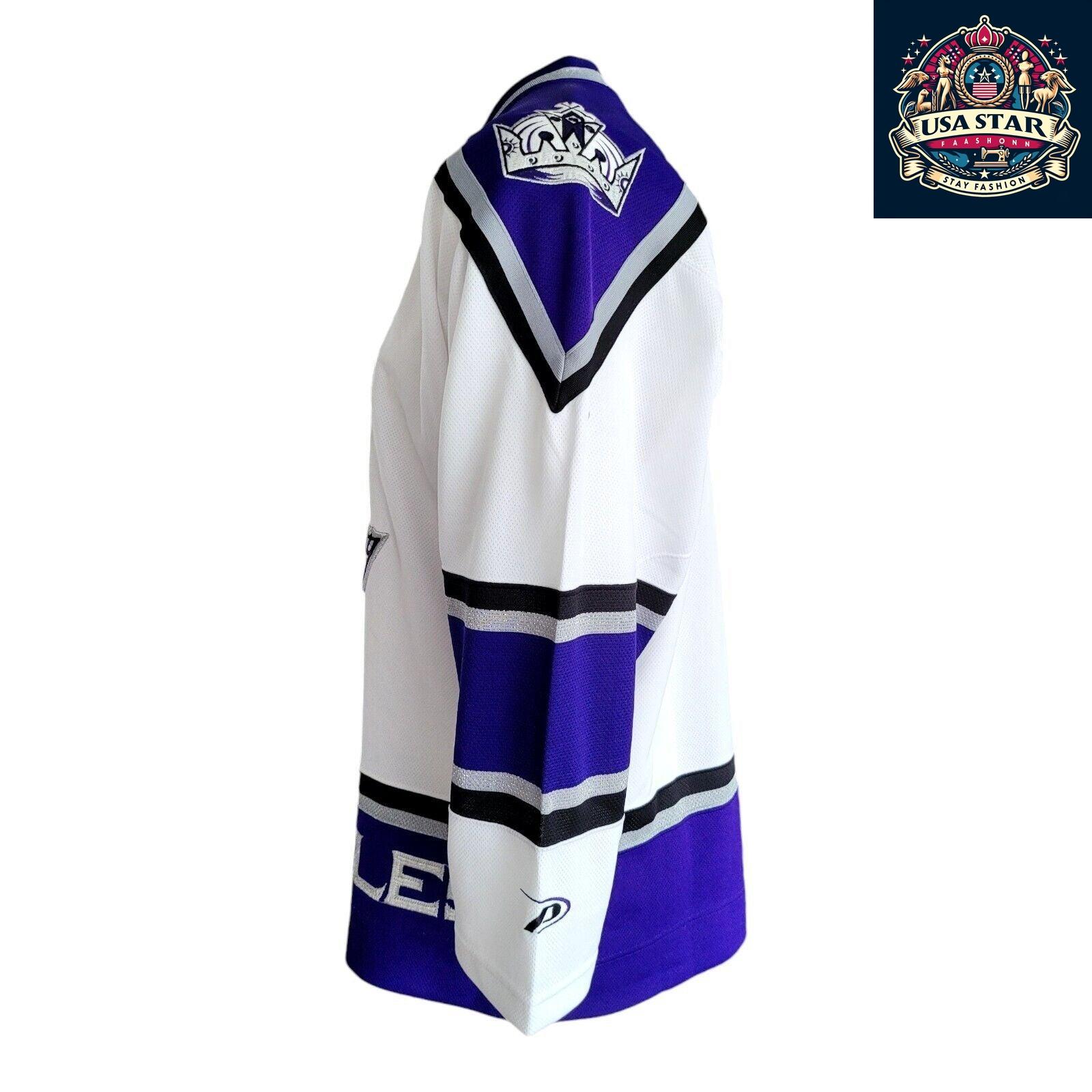 Vintage Los Angeles Kings Jersey M/M - NHL Pro Player Hockey Jersey in Black and Purple - USASTARFASHION