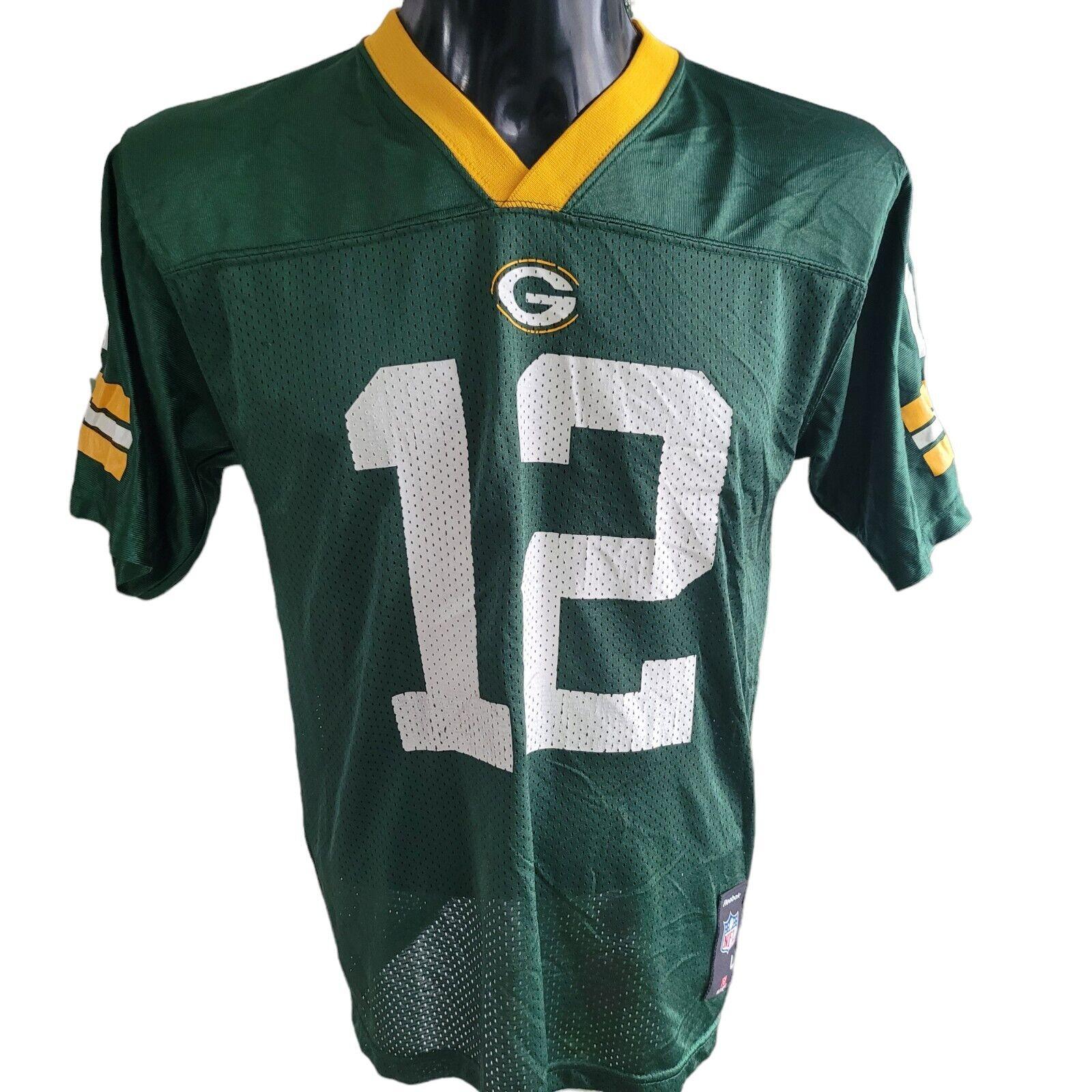 Green Bay Packers Reebok NFL Jersey - Youth L #12 Rodgers - Sporty Design-USASTARFASHION