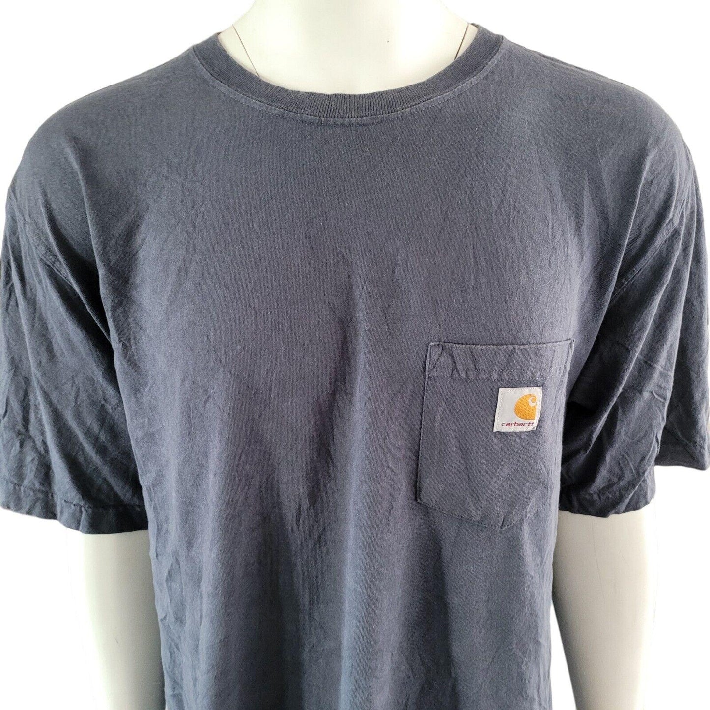 Vintage Carhartt Navy Blue T-Shirt | Size 2XL | Original Fit Classic Tee-USASTARFASHION