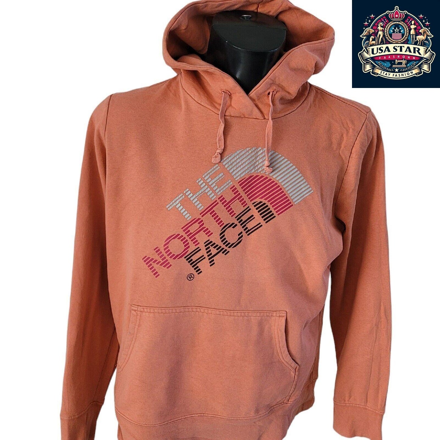 The North Face Women's Hoodie - Large Multicolored Pullover for Comfort and Style, Perfect for Workouts - USASTARFASHION