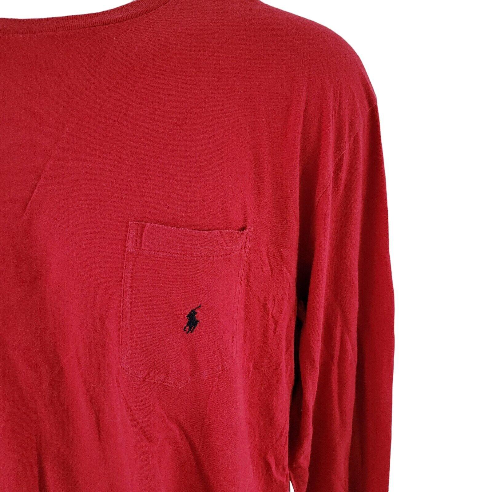 Polo Ralph Lauren Red Cotton Sweatshirt XL 100% Authentic-USASTARFASHION