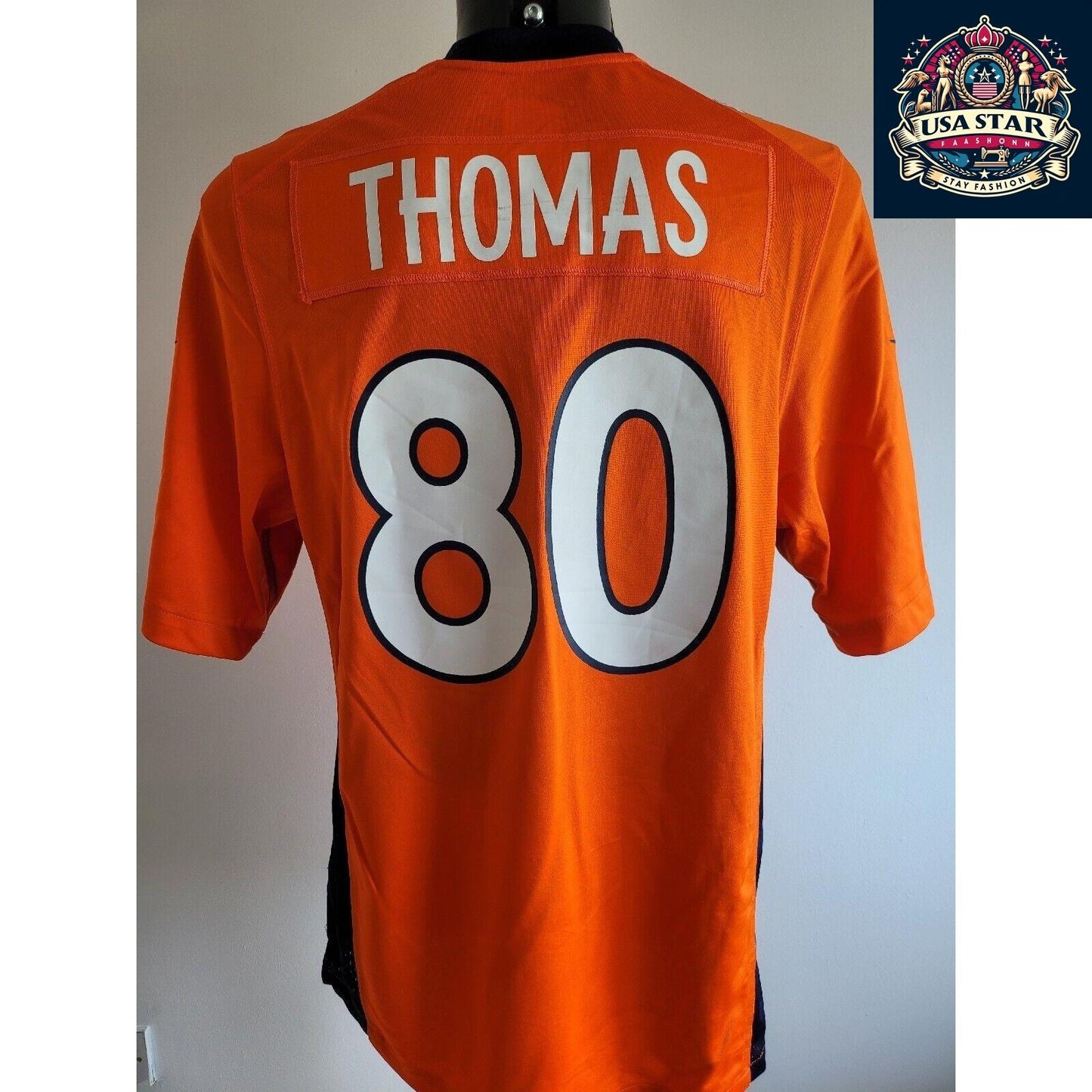 Authentic Nike Thomas #80 Denver Broncos Elite Limited NFL Jersey - Size S, Grade A Condition - USASTARFASHION