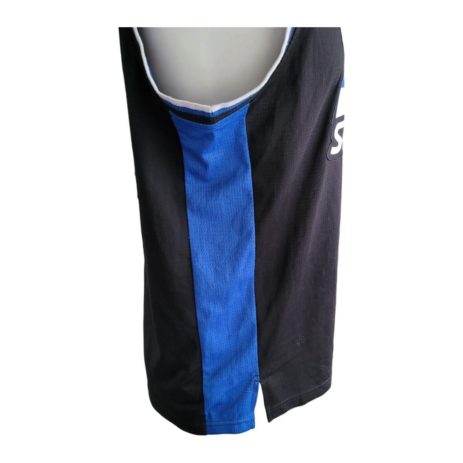 Vintage Starter Sports Vest Blue No. 99 Logo Sz L Retro Polyester Comfort Blue Logo-USASTARFASHION