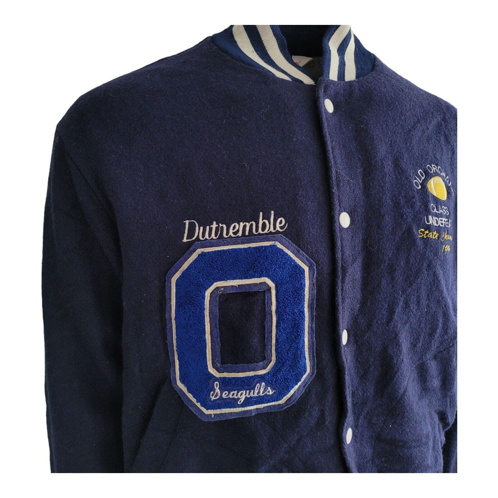 Empire Union Made 90s Wool Varsity Jacket | Dutremble Seagulls #82 - L Size-USASTARFASHION