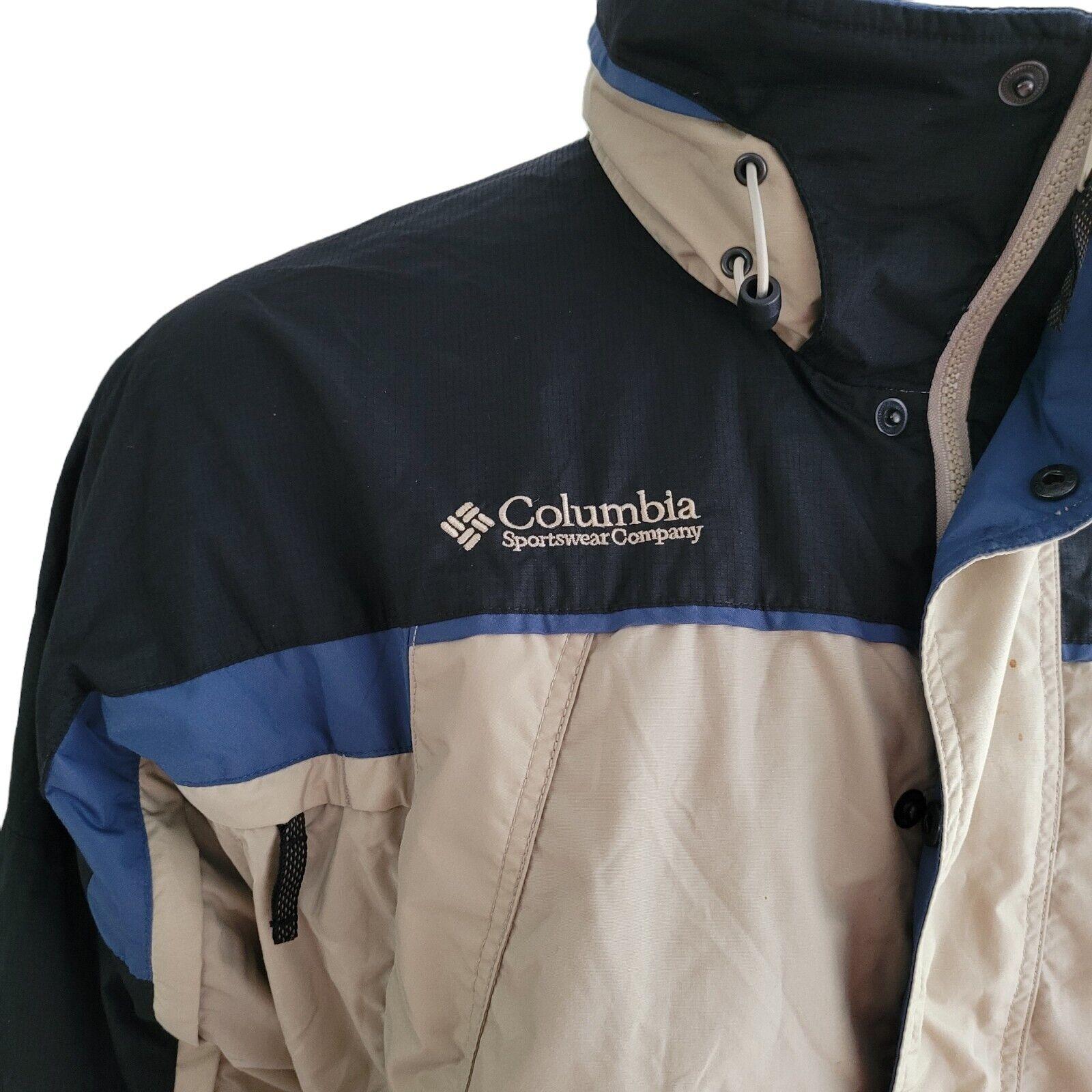 Vintage Columbia Bugaboo 2-in-1 Jacket | 1990s Style, Cream, Size L-USASTARFASHION