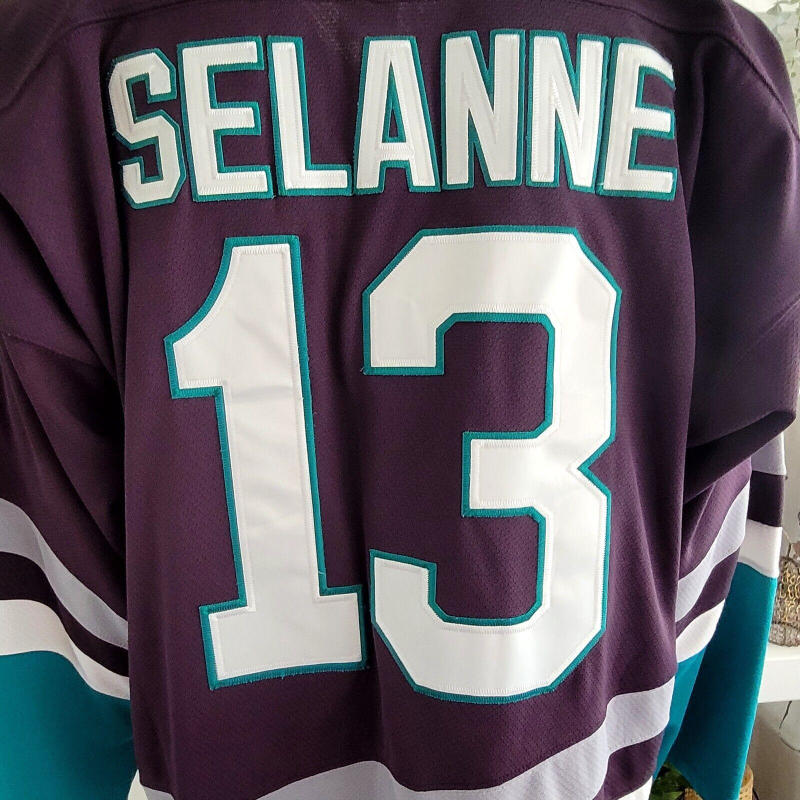 Vintage Anaheim Mighty Ducks #13 Teemu Selanne Jersey Men's XL - Iconic Player Design for Authentic Fans-USASTARFASHION