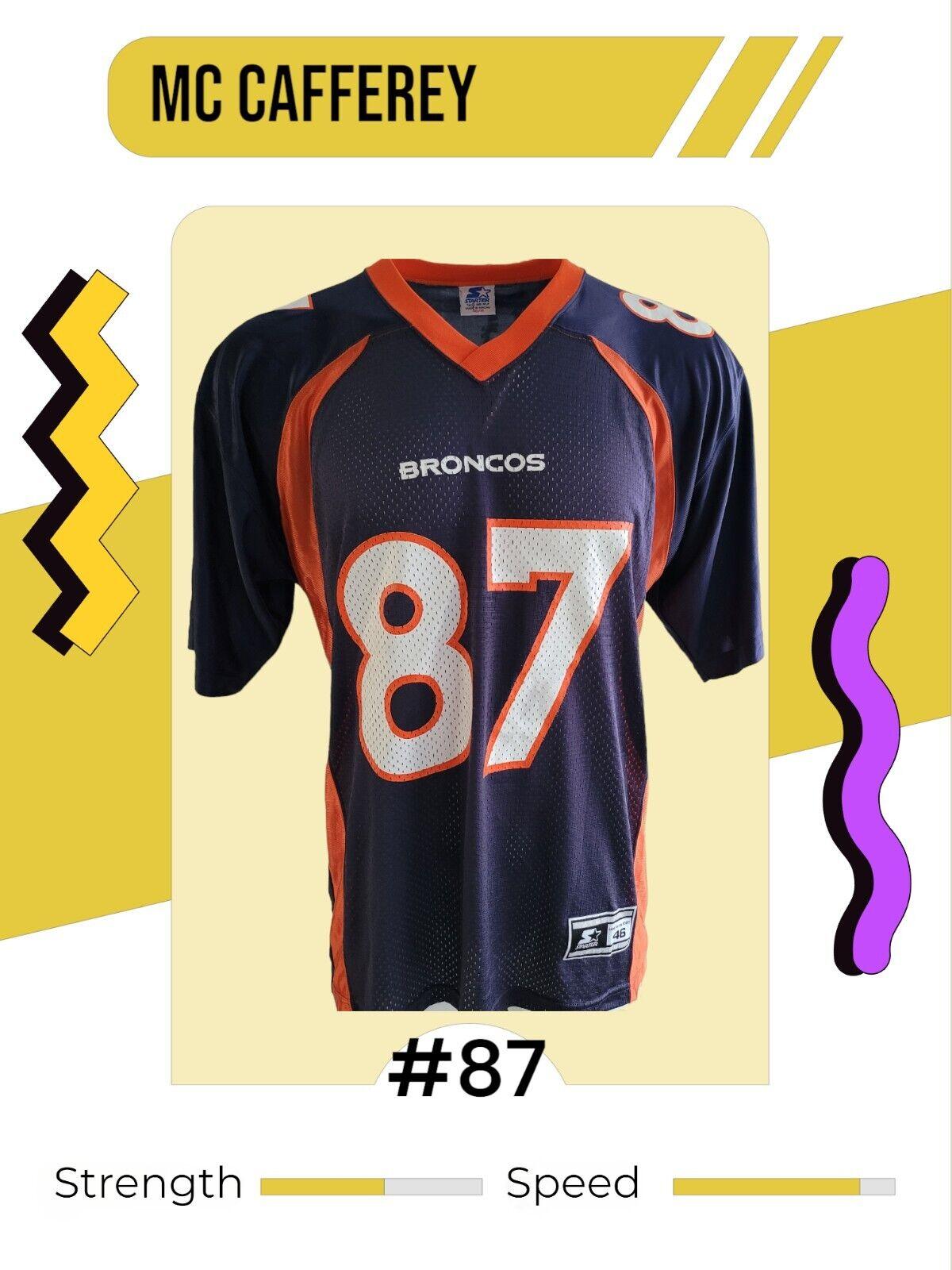 Denver Broncos Ed McCaffrey #87 Starter Jersey - Official Fan Gear-USASTARFASHION