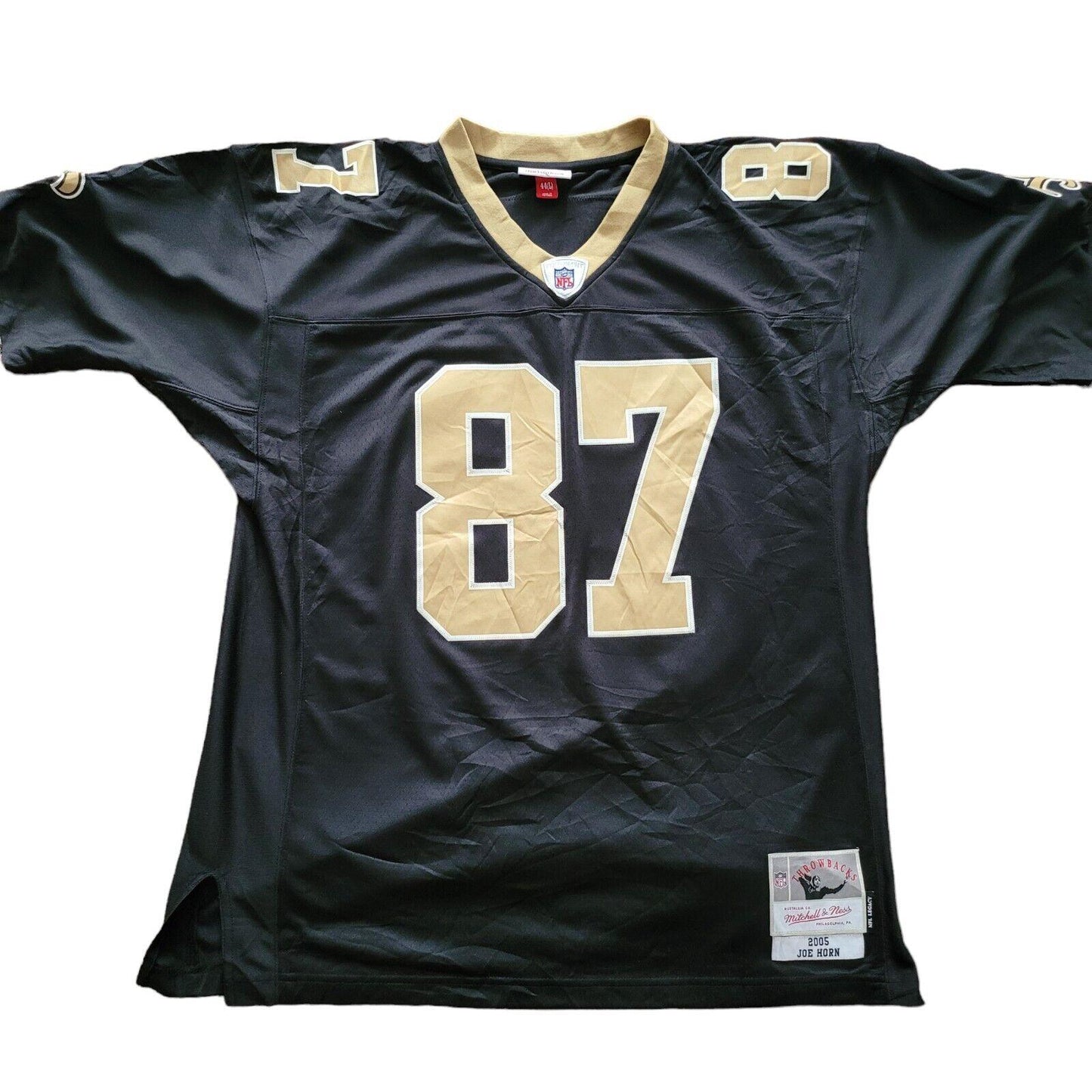 Joe 'Hollywood' Horn #87 New Orleans Saints Mitchell & Ness Men's 2005 Legacy Jersey Size 44-USASTARFASHION