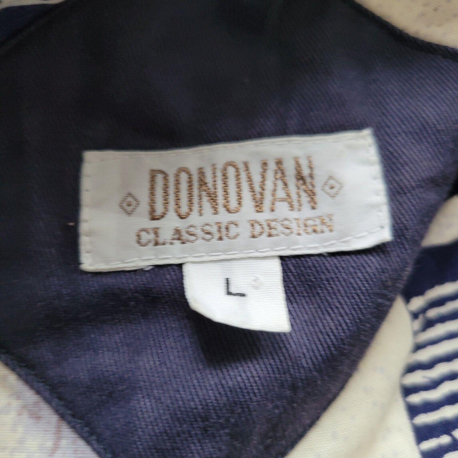 Donovan Classic Men's Jacket - Vintage Design, Size L, P2P 25", Length 26", Sleeves 24-USASTARFASHION