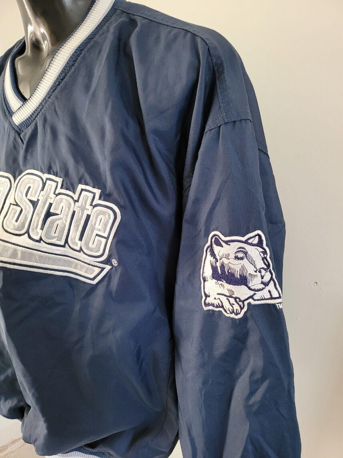 Vintage Starter Penn State Nittany Lions Pullover Jacket - NCAA L Size 52" Chest-USASTARFASHION