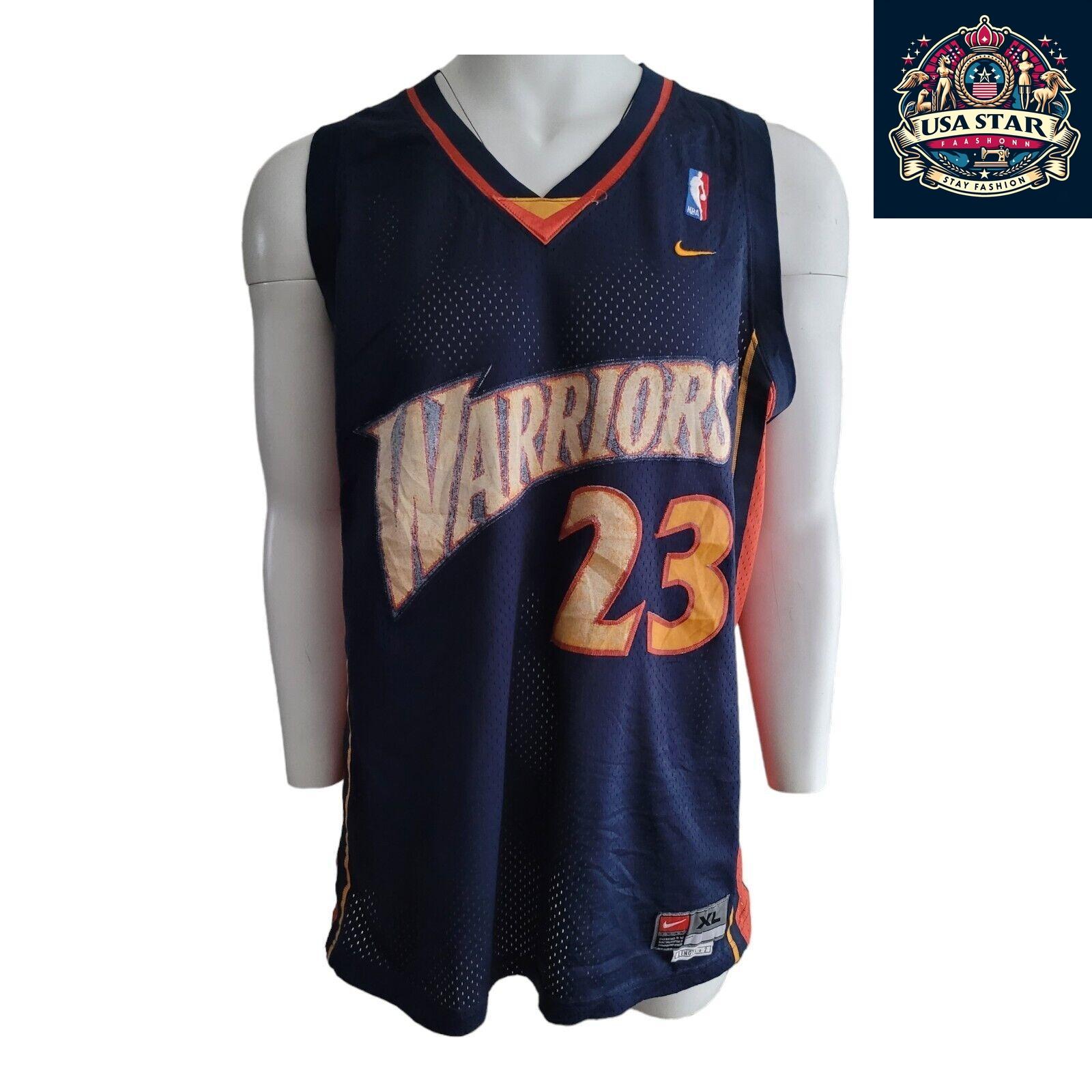 90's Jason Richardson #23 Golden State Warriors Nike Jersey XL - Vintage Sports Apparel in Navy - USASTARFASHION