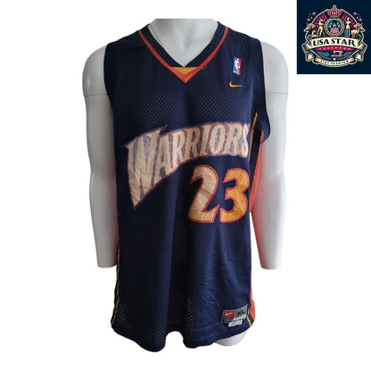 90's Jason Richardson #23 Golden State Warriors Nike Jersey XL - Vintage Sports Apparel in Navy - USASTARFASHION