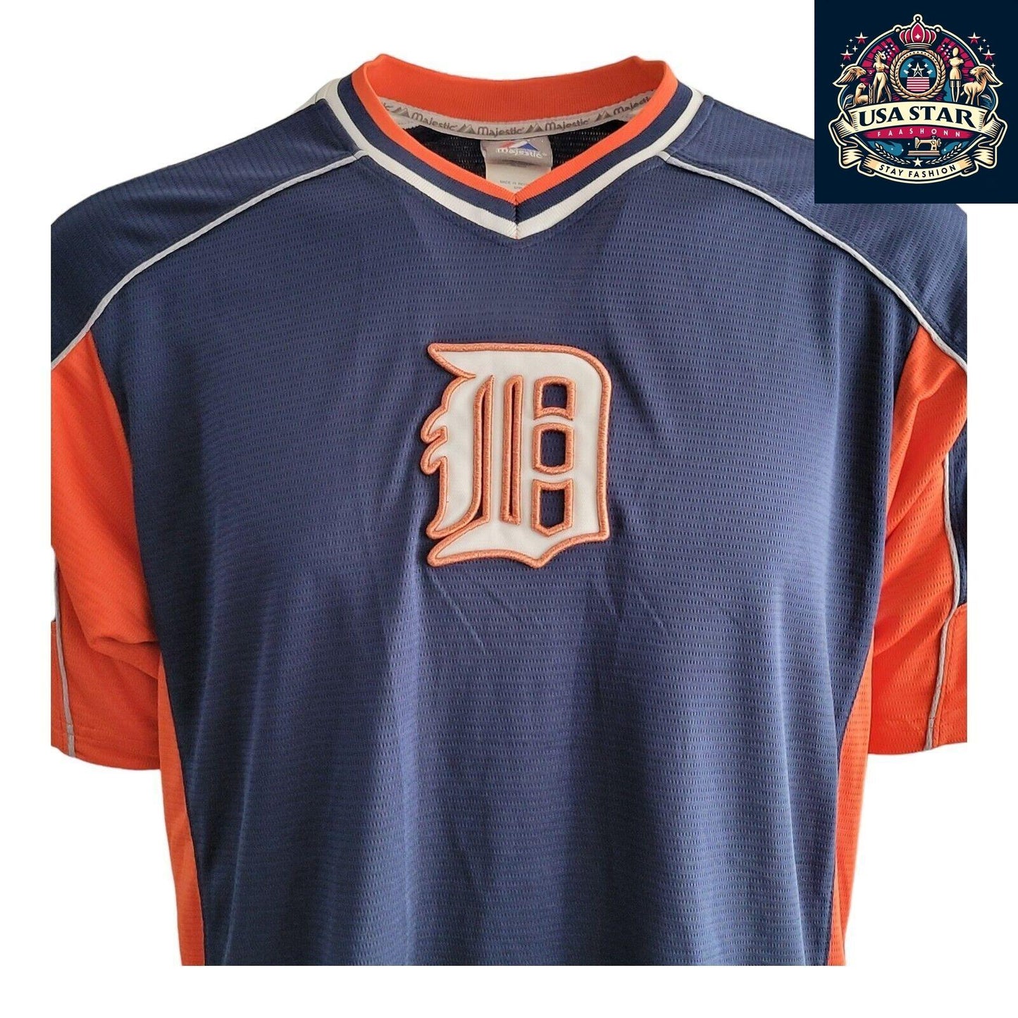 ⚾️ MLB Authentic Majestic Detroit Tigers Baseball Jersey - Size M - USASTARFASHION