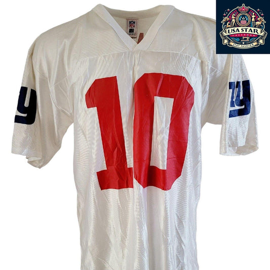 New York Giants Jersey Eli Manning #10 Adult Large, Breathable Fabric, Vintage Grade A Condition - USASTARFASHION