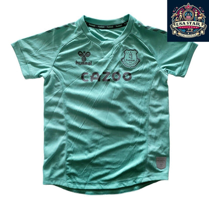 Hummel Everton FC Infant T-Shirt 5-6Y #5 Shae - Authentic Mint Green Jersey with Tags - USASTARFASHION