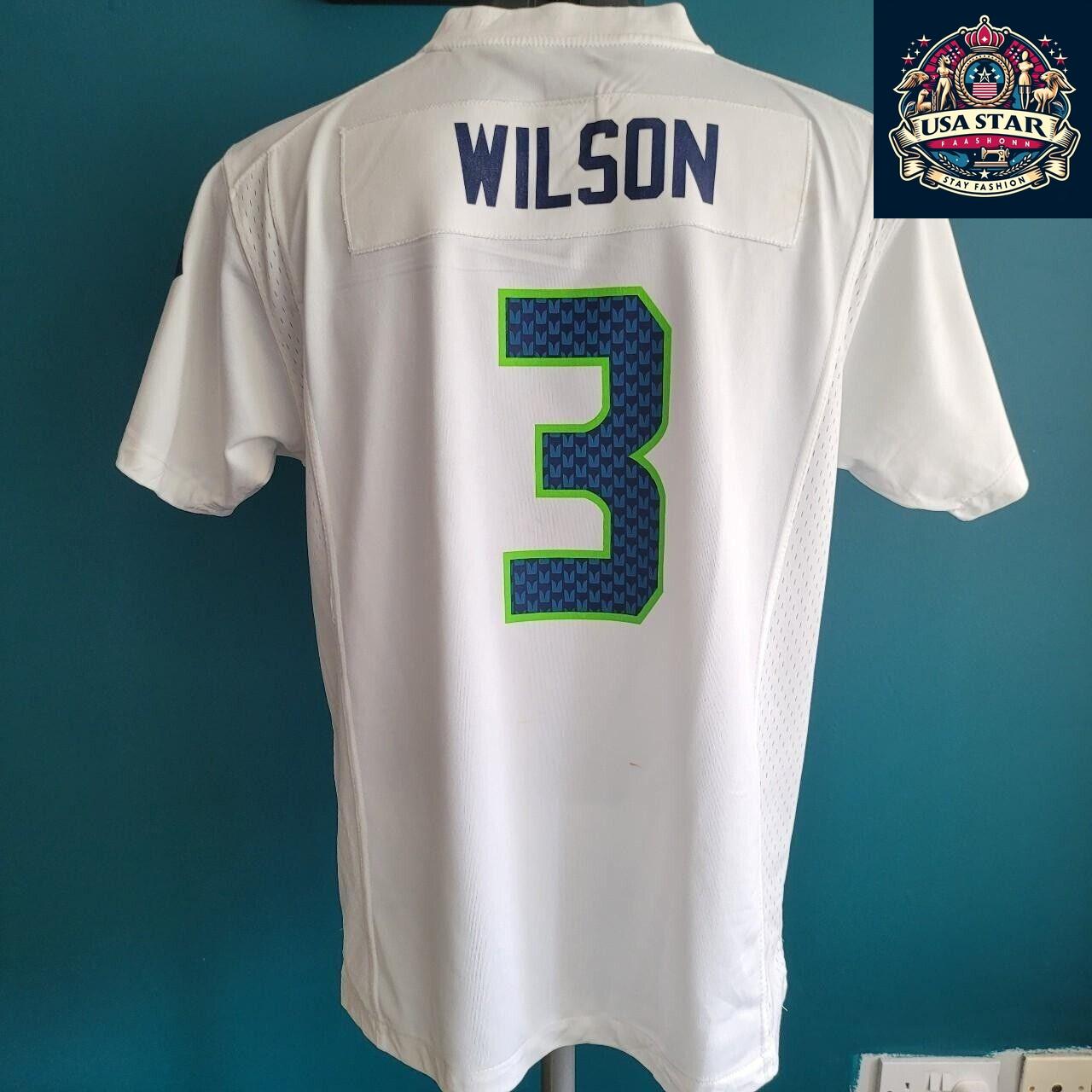 Seattle Seahawks Jersey - Wilson #3 Youth XLarge (18-20) - Official NFL Nike Fan Gear - USASTARFASHION