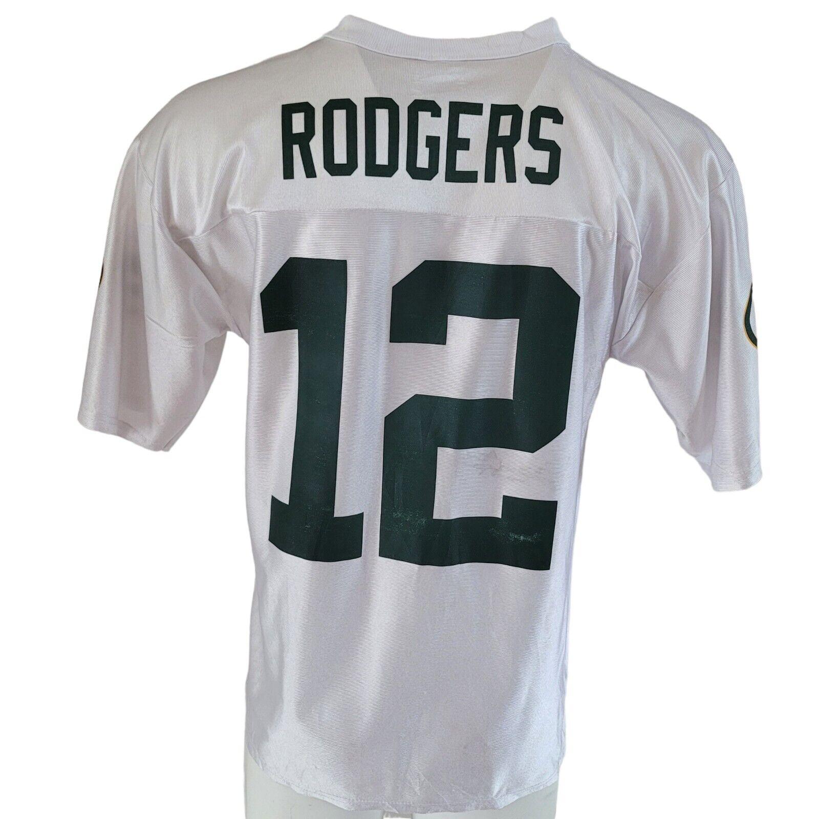 NFL Team Apparel Aaron Rodgers #12 Jersey Green Bay Packers, Size M-USASTARFASHION