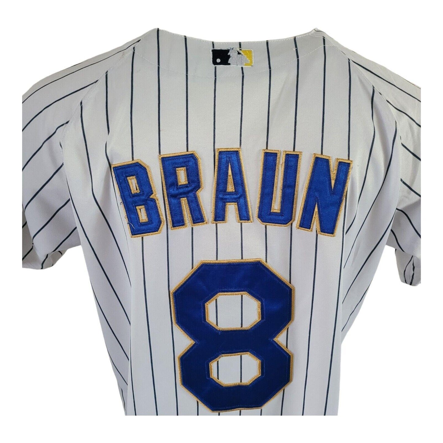 Ryan Braun #8 Milwaukee Brewers Majestic V-Neck Shirt - Size 48 M-USASTARFASHION