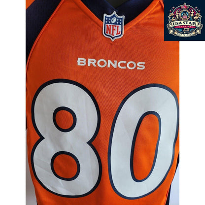 Authentic Nike Thomas #80 Denver Broncos Elite Limited NFL Jersey - Size S, Grade A Condition - USASTARFASHION