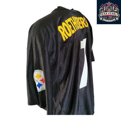 Pittsburgh Steelers Jersey #7 Ben Roethlisberger XL - Authentic NFL Fan Apparel, Comfortable Fit - USASTARFASHION