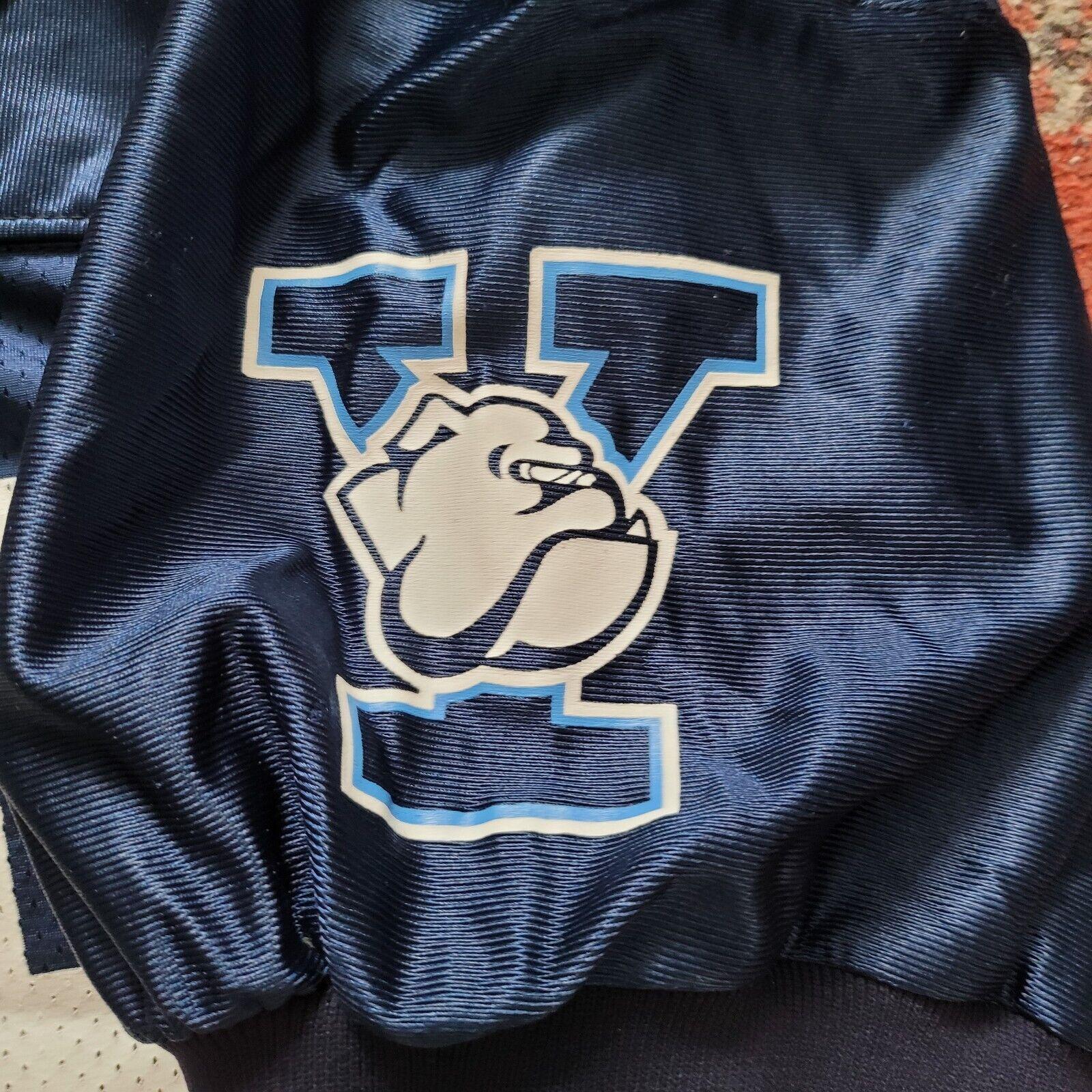 YALE University Bulldogs Vintage Football Jersey Blue #89 Size L-USASTARFASHION