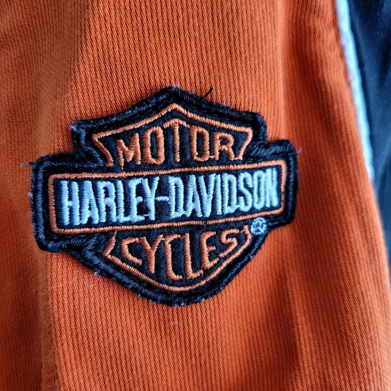 Genuine Harley Davidson XL Shirt with Stitched Logos - Great Condition-USASTARFASHION