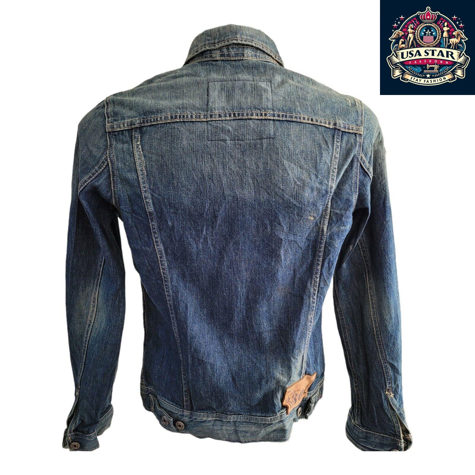 G-Star Women's Denim Jacket Size M - Chic 100% Cotton, Durable, Versatile Style - USASTARFASHION