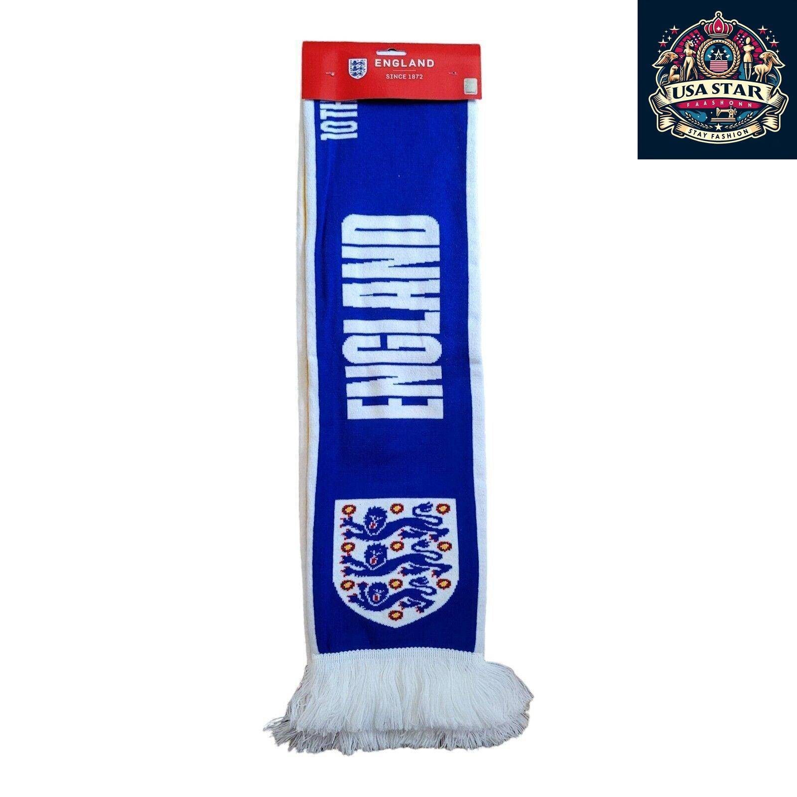 2019 England FA vs Kosovo Official Matchday Friendship Scarf - Soft, Durable, Collector's Item USASTARFASHION