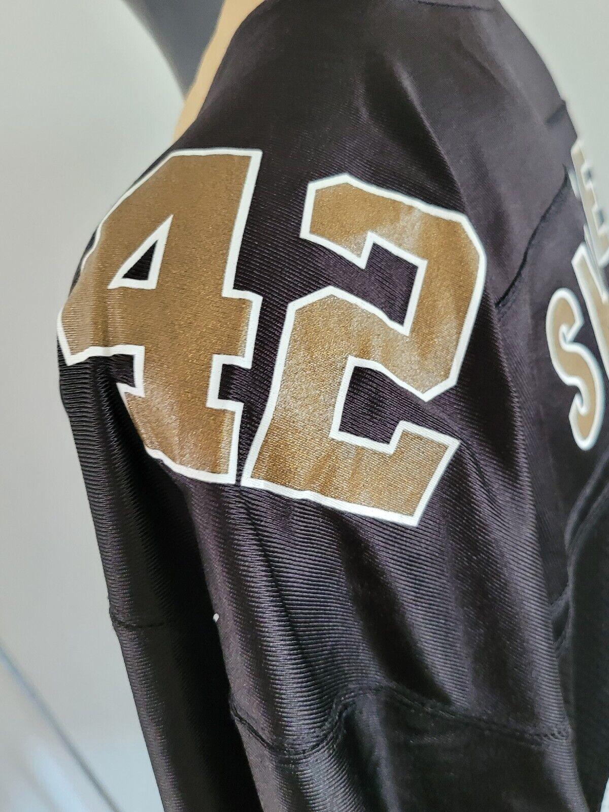 New Orleans Saints XL Jersey #42 Darren Sharper Super Bowl Reebok - Black/Gold - Size XL-USASTARFASHION