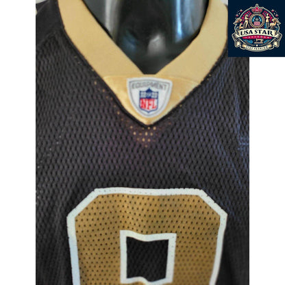 Drew Brees Jersey Youth Large - Vintage Style New Orleans Saints #9 Reebok Shirt in Brown - USASTARFASHION