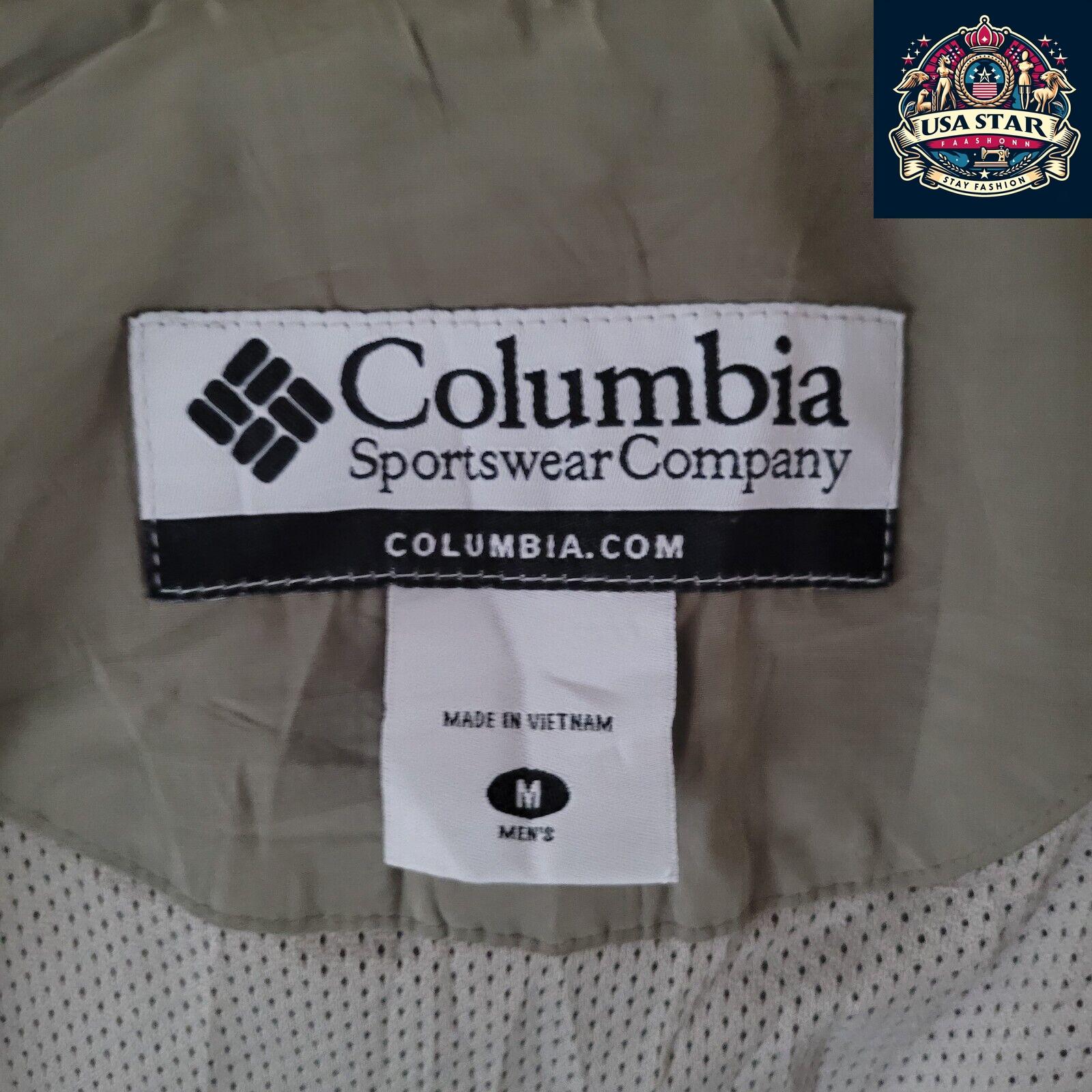 Columbia Puffer Jacket for Men, Medium Dark Green, Lightweight, Durable, Versatile for Outdoor Use - USASTARFASHION