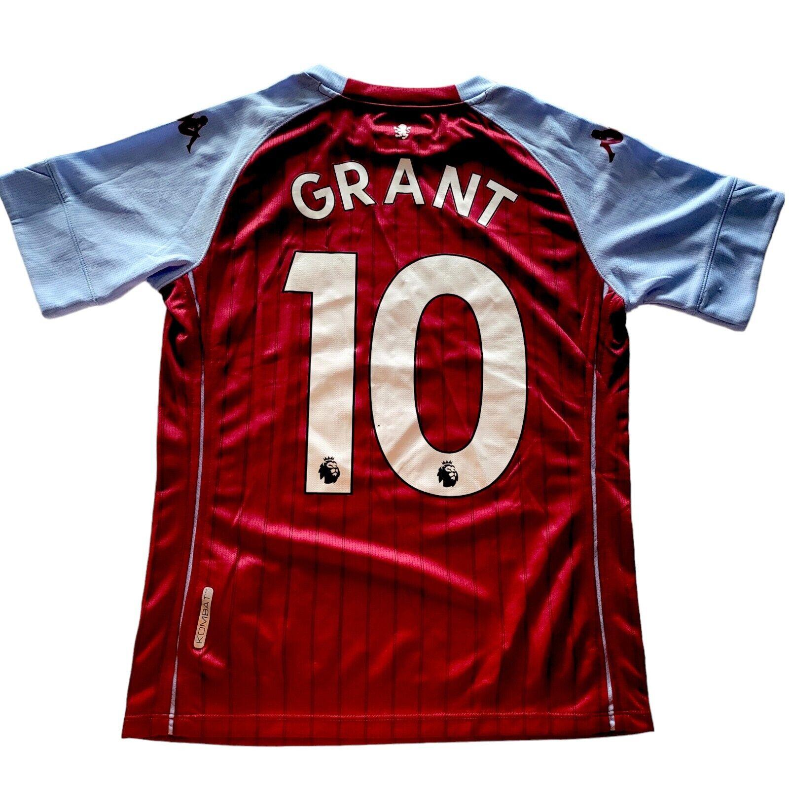 Aston Villa FC Kappa Home Jersey Youth 12 Years - Grant 10 New-USASTARFASHION