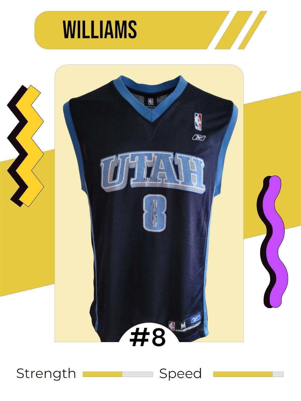 Deron Williams #8 Utah Jazz Basketball Jersey - Size M (NBA)-USASTARFASHION