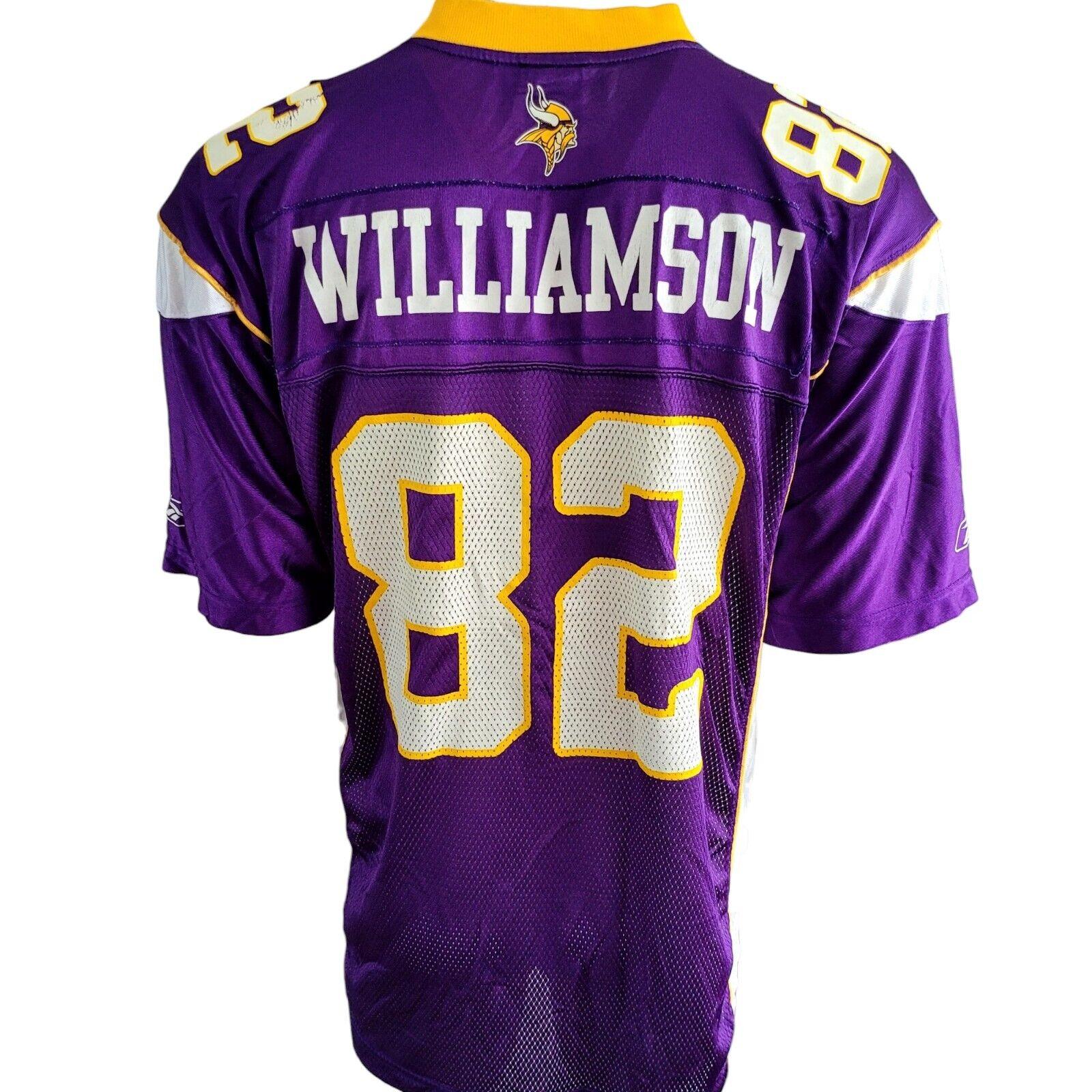 Troy Williamson #82 Minnesota Vikings Reebok Purple Jersey - Size Large-USASTARFASHION