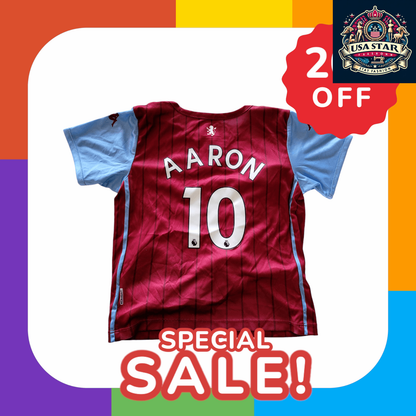 Aston Villa Baby Kit Jersey & Socks Set 18M - Official Aaron #10 2023/24 for Little Fans - USASTARFASHION