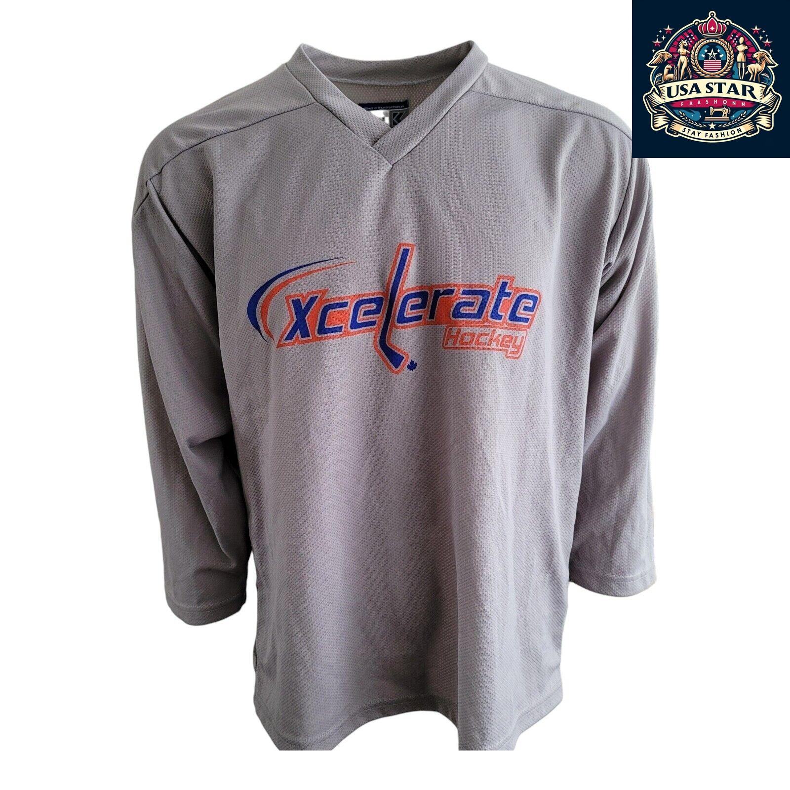 Vintage Kobe EXCELERATE Hockey Jersey Size S - 100% Polyester, Classic Retro Design, Excellent Condition - USASTARFASHION