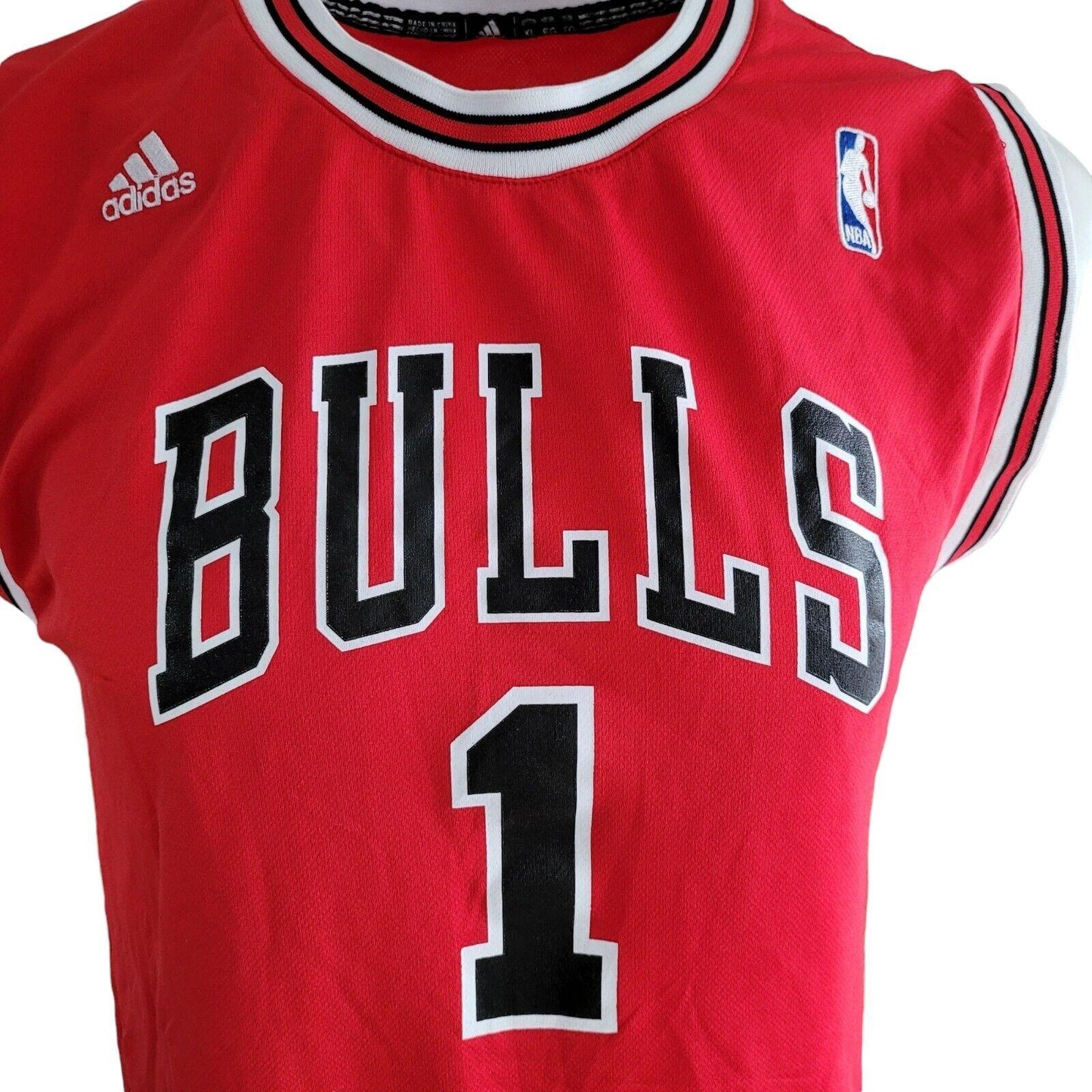 Chicago Bulls NBA Red Basketball Swingman Jersey #1 - Authentic adidas Rose-USASTARFASHION