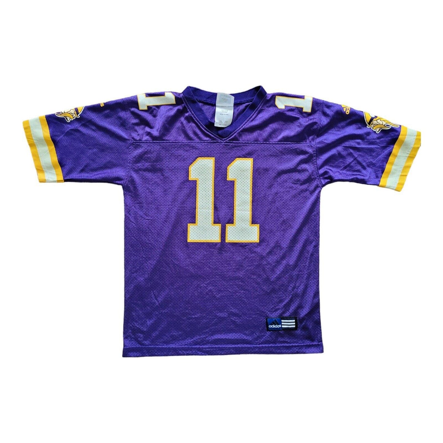 Adidas Daunte Culpepper #11 Vikings Jersey Youth M (10-12) Purple-USASTARFASHION