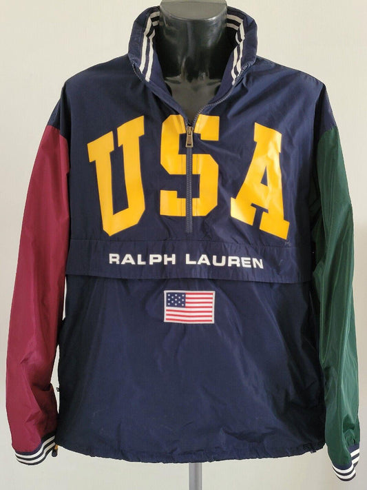 Ralph Lauren XL Windbreaker | Water-Resistant, Classic Style - Size XL, Grade A-USASTARFASHION