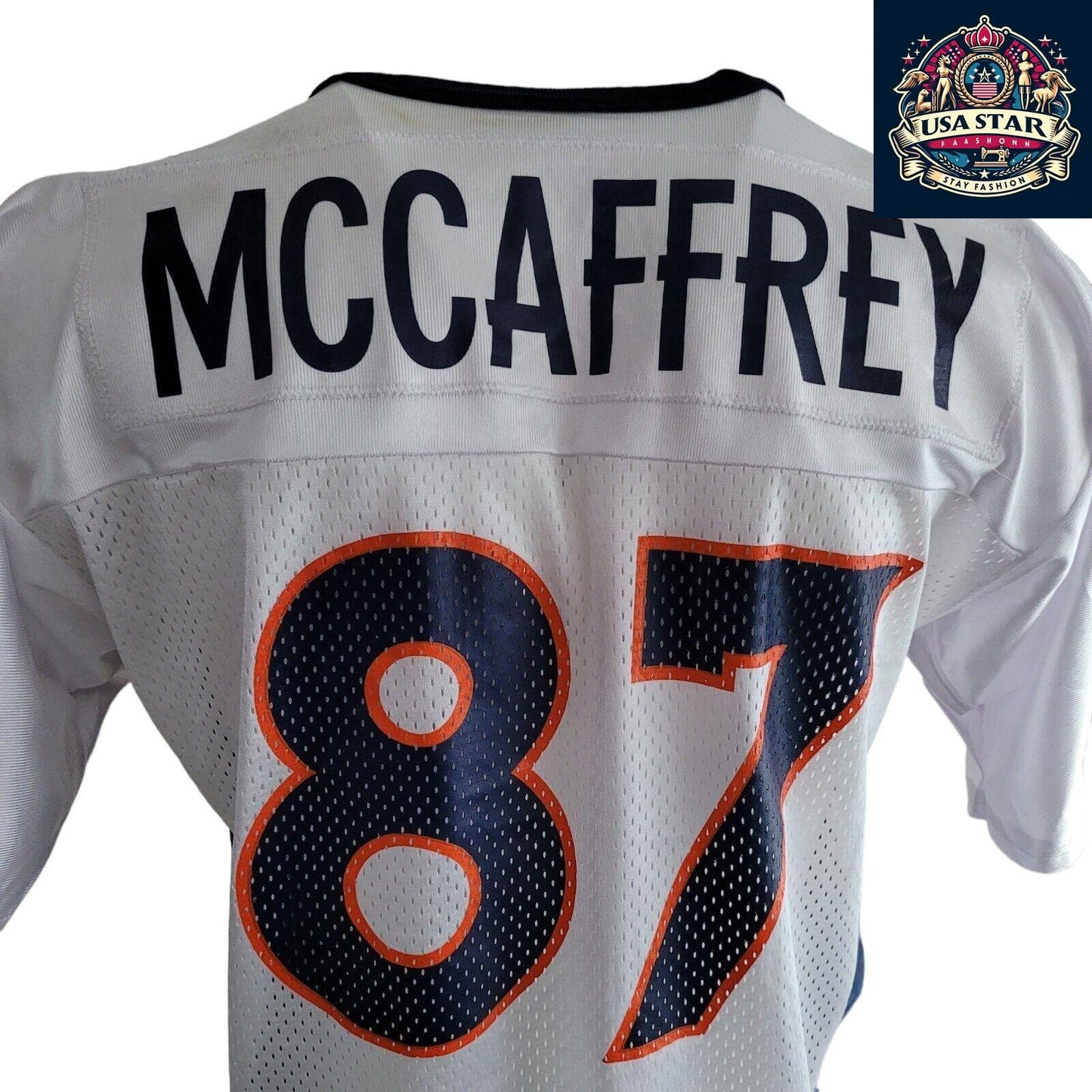 Vintage Champion Denver Broncos Jersey 87 McCaffrey Men’s S/M Sz 40 With Authentic Logo - USASTARFASHION