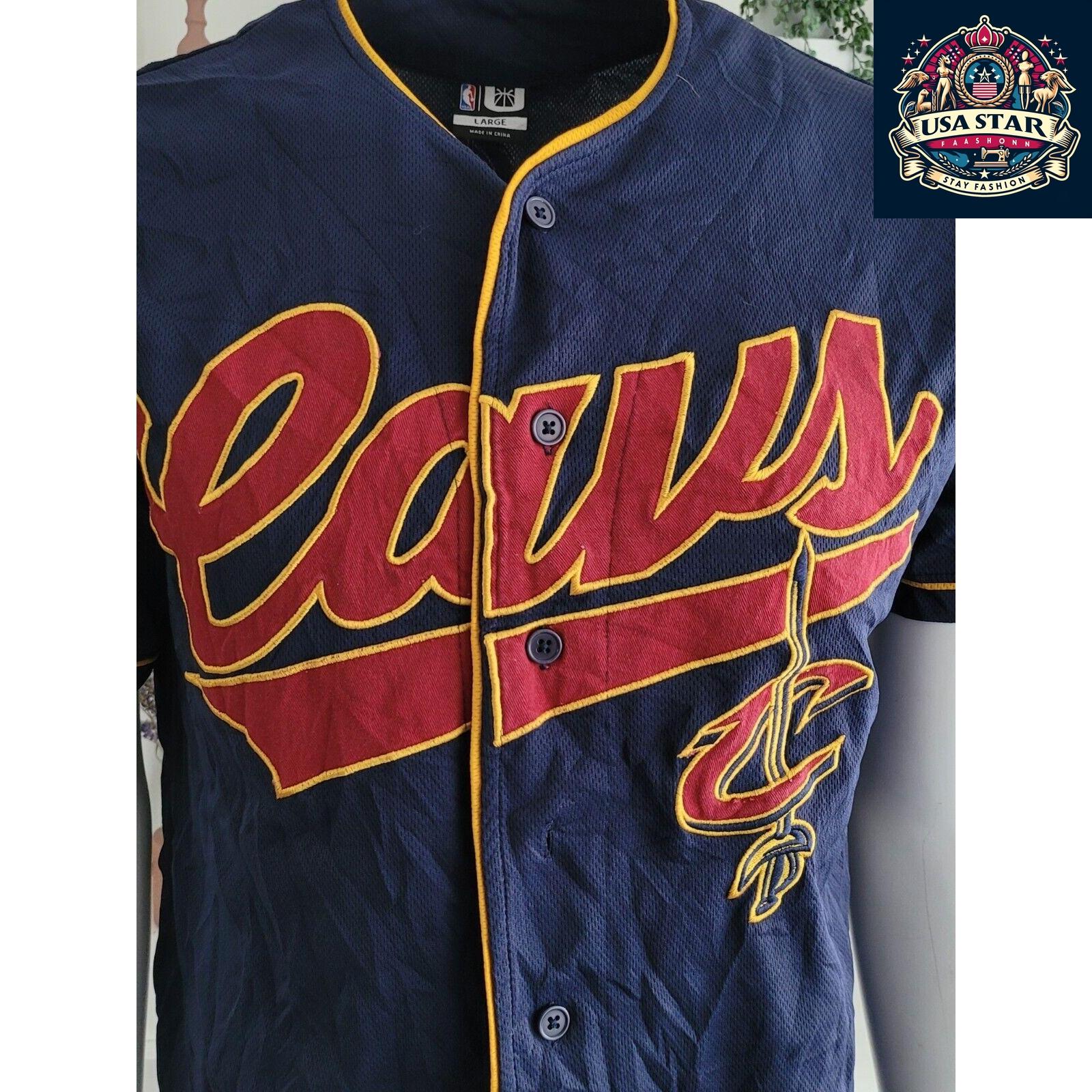 Cleveland Cavaliers Basketball Jersey Large - High-Quality Fabric, Excellent Condition, Perfect Fit - USASTARFASHION