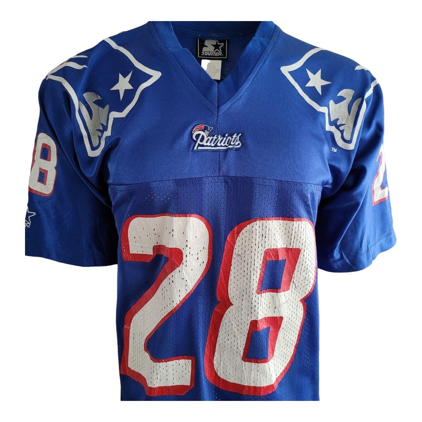 Vintage Starter NFL New England Patriots C.MARTIN #28 Football Jersey Size S/M-USASTARFASHION