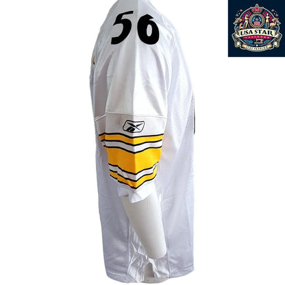 Pittsburgh Steelers Jersey LaMarr Woodley #56, Classic Design, Size 54, High-Quality Fabric - USASTARFASHION