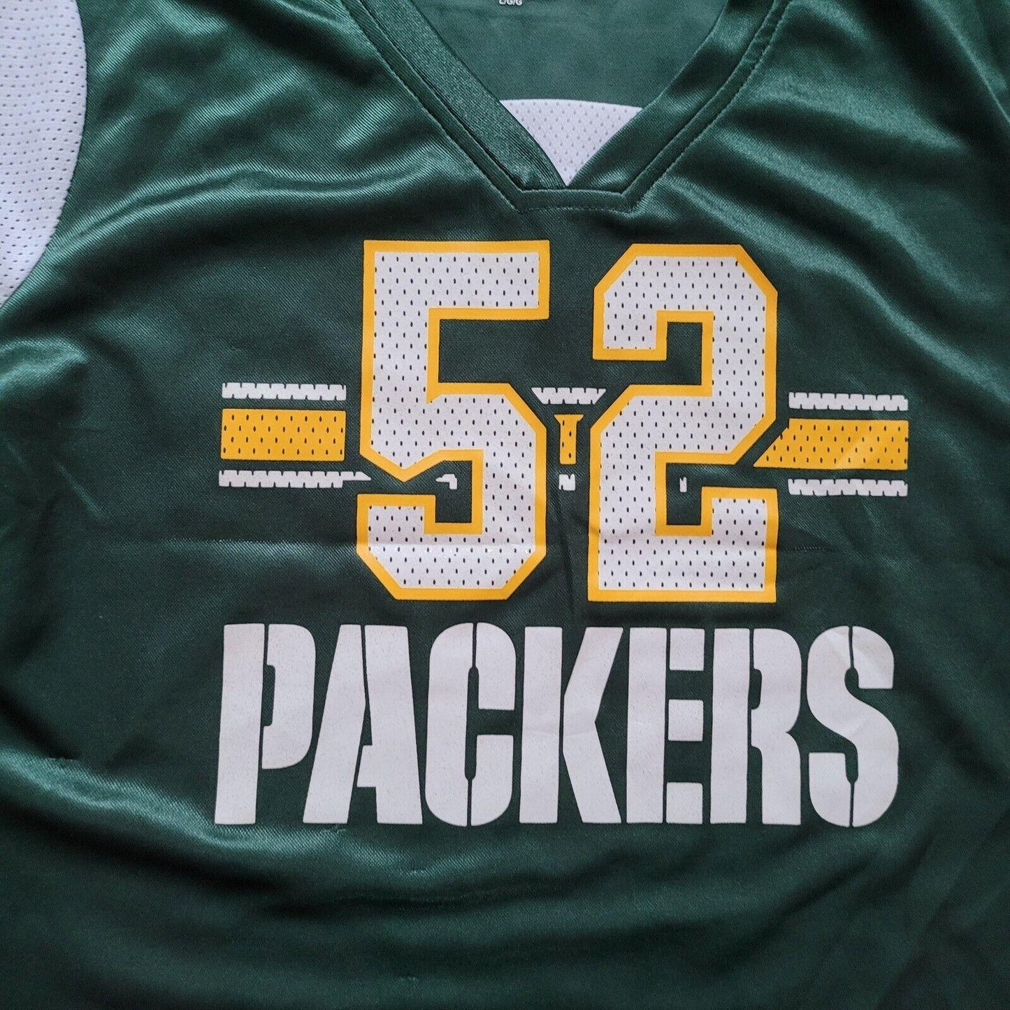 GREEN BAY PACKERS JERSEY #52 NFL ON-FIELD WOMEN'S SIZE L-USASTARFASHION