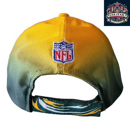 Green Bay Packers Hat - Gradient Design, Official NFL Cap by Puma Pro Line, One Size Fits Most - USASTARFASHION