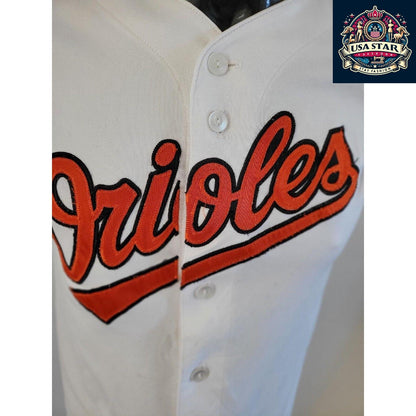 Brian Roberts #1 Authentic Baltimore Orioles Jersey Majestic Youth Size L - Classic White Design - USASTARFASHION